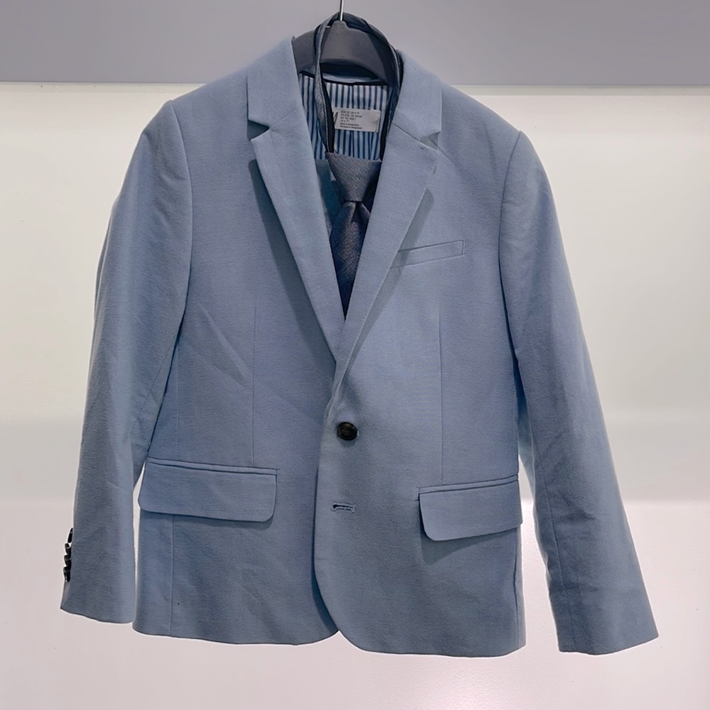 H&M Boys Classic Blazer Light Blue Size 6/7y